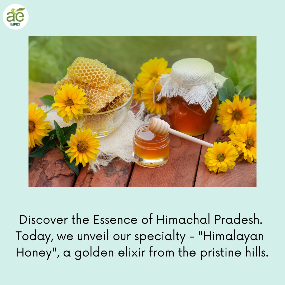 From the Himalayas to Your Business: Pure, Pristine, and Ethical. Choose AE Impex for your sourcing needs! 🌄🌱 

 #SustainableSourcing #Share
#HimalayanHoney #RawMaterials 
#EthicalBusiness #HimachalSpecialty
#LocalRoots #BusinessPartnerships
#AEImpex #AmazingEnterprises