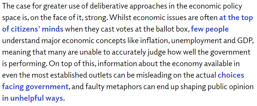 JohnnyRunge's tweet photo. Strong case made for using deliberative approaches in economic policy-making by Chris Holmes @Citizens_Econ. https://t.co/mGy1CXXSHW