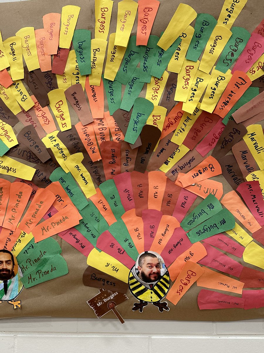 The winner is…Mr. Burgess!! He gets the honor of strutting down the parade route in the 🦃 costume on Wed. His turkey had 193 feathers &amp; overall we raised $228 for the Keyport  Ministerium Food Pantry! Thanks to all who participated &amp; donated!! <a href="/KeyportSchools/">Keyport Schools</a> <a href="/KeyportCentral/">Kevin Flynn</a>