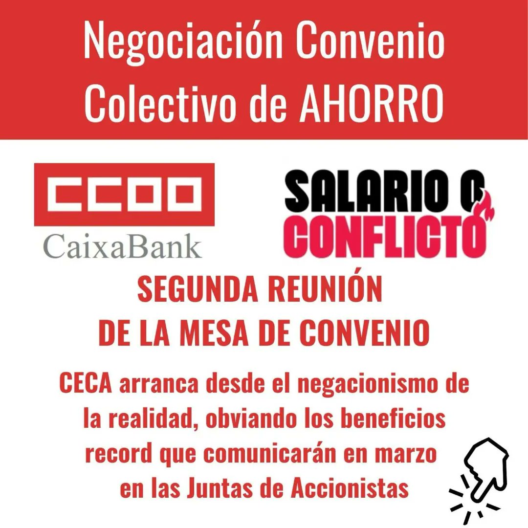 CCOO CaixaBank tweet media