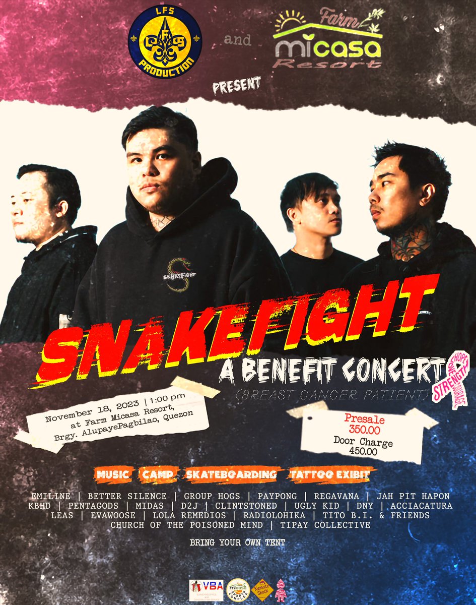 SNAKEFIGHT Live In Quezon, (A Benefit Event For A Breast Cancer Patient)