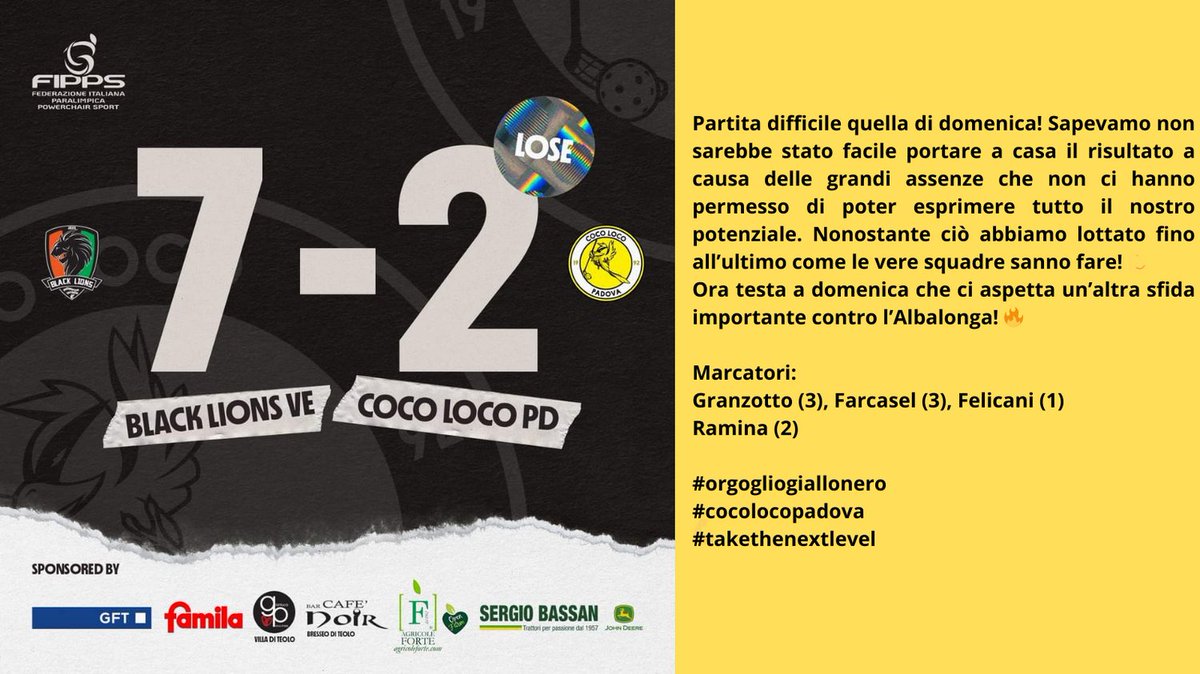 Coco_Loco_PD's tweet photo. #orgogliogiallonero
#cocolocopadova
#takethenextlevel https://t.co/QdfaEuHiLl