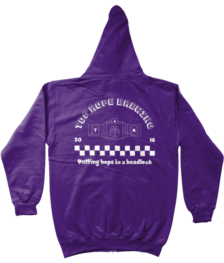 Also, fancy something a bit special (perhaps a Christmas treat for yourself or someone you know)? For the first time EVER we've got delicious purple Top Rope zip up hoodies available at topropebrewing.com/shop Available in a choice of two designs!