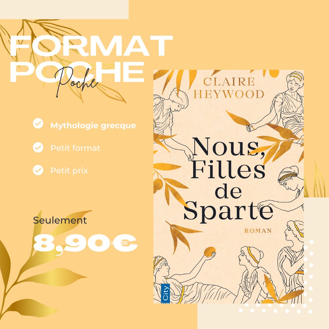 CityEditions's tweet photo. Deux sœurs séparées. Une passion interdite.
La guerre de Troie sous le regard des femmes.
"Nous, filles de Sparte", de Claire Heywood, débarque en format poche dans vos librairies le 29/11 !
#livre #lecture #roman #books #book #livre #conseilecture https://t.co/GPQud4BUId