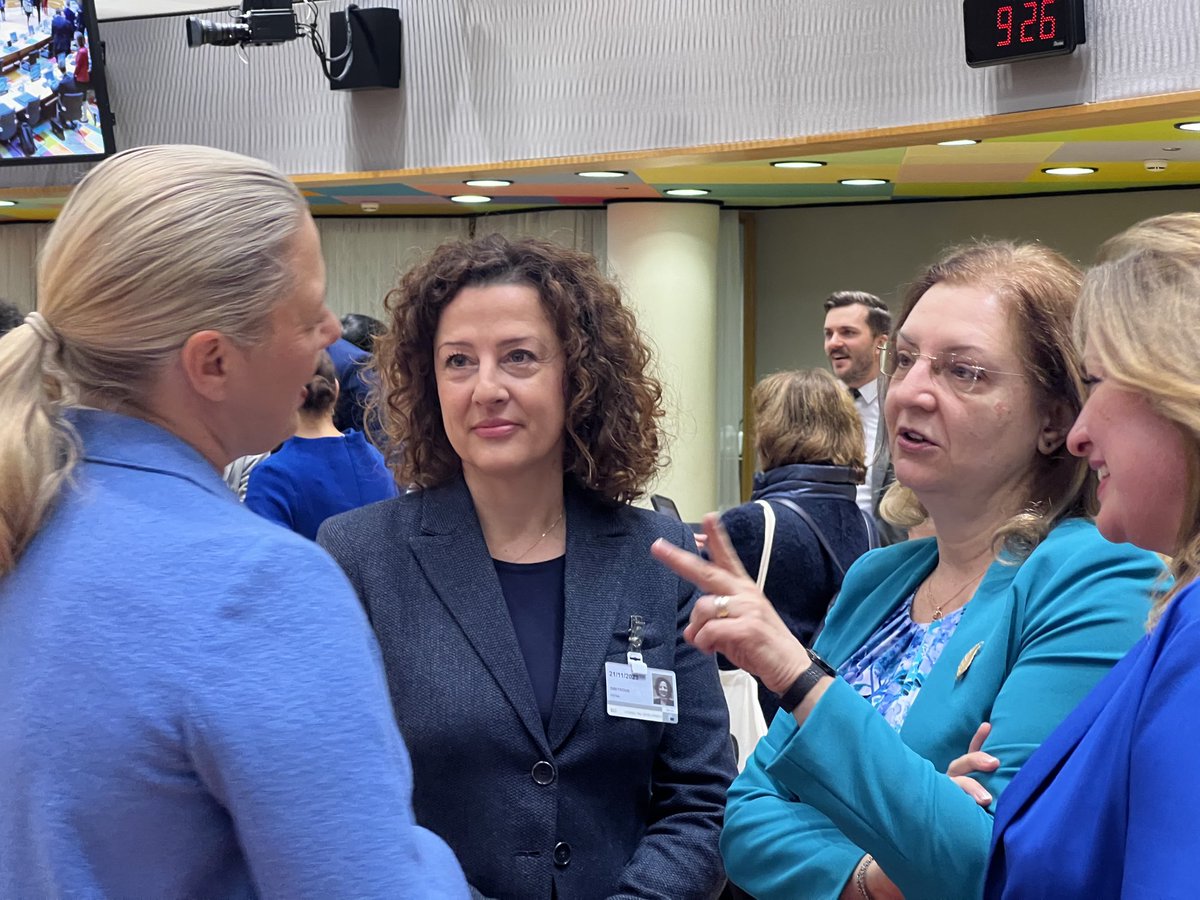 Deputy Foreign Minister ⁦<a href="/IrenaVDimitrova/">Irena Dimitrova</a>⁩ represents 🇧🇬at #FAC Development meeting today in Brussels. On the agenda :
✔️reconstruction of 🇺🇦
✔️review of the Palestine aid
✔️follow - up to the summit EU-CELAC