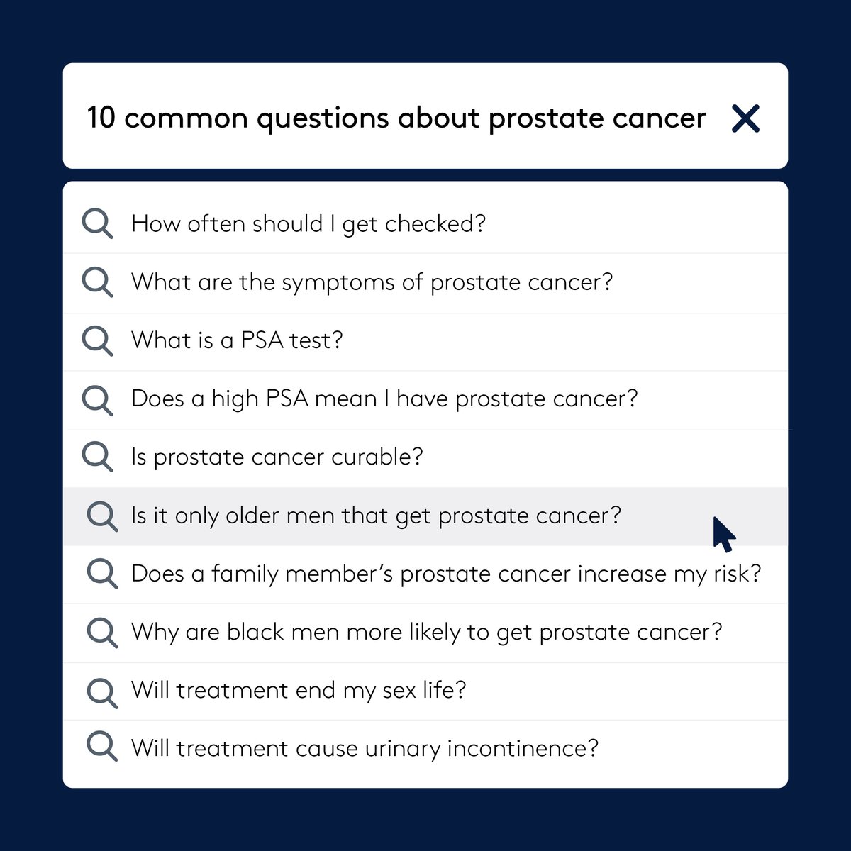 This #Movember we’re raising awareness of prostate cancer - the most commonly diagnosed cancer in men. Dr Niaz Khan, GP at Roodlane Medical, part of HCA Healthcare UK, shares his answers to the top 10 most commonly asked questions about prostate cancer: pulse.ly/p08vzqvrvx