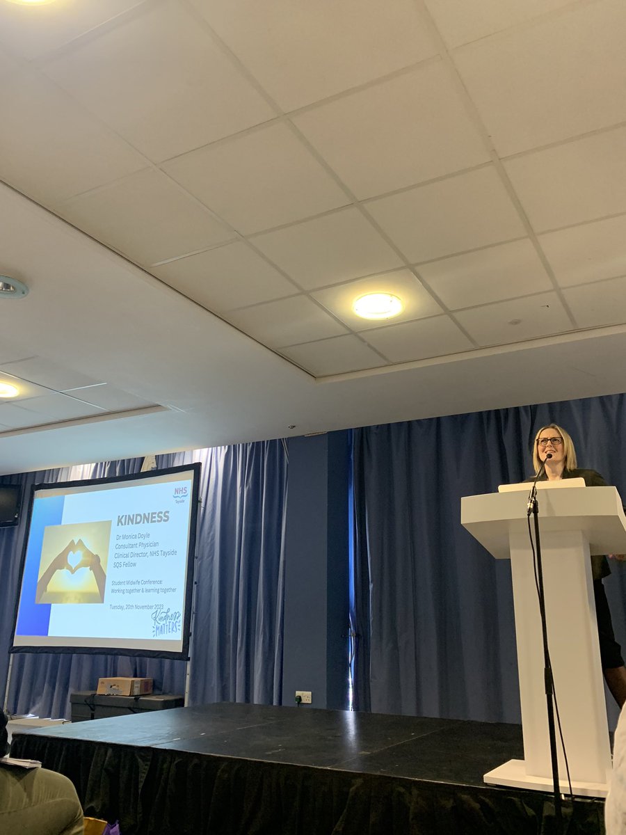 “We know that kinder work environments benefit health professionals, and organisations with a culture of kindness will also realise those benefits.” <a href="/mdoyle79/">Monica Doyle</a> on how <a href="/NHSTayside/">NHS Tayside</a> are embedding a culture of kindness. <a href="/RCM_SMF/">RCM Students</a> <a href="/ScotlandRCM/">The RCM Scotland</a> <a href="/MidwivesRCM/">Royal College of Midwives 💙</a> #RCMStudentConf23