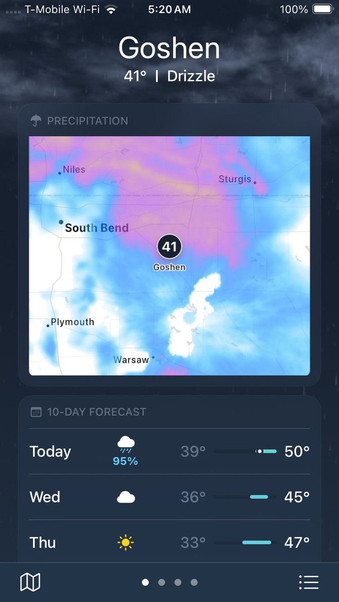 rescueranjazz's tweet photo. Expect steady #rain this morning. #Showers continuing this afternoon and #cloudy conditions this evening. #Humidity is at 90% with wind speeds up to #15mph.
#MichianaWeather #IndianaWeather #MetaverseWeatherman #MetaverseiDRiS #GoshenIndiana #GoshenIndianaWeather https://t.co/ttxtOEc4Vg