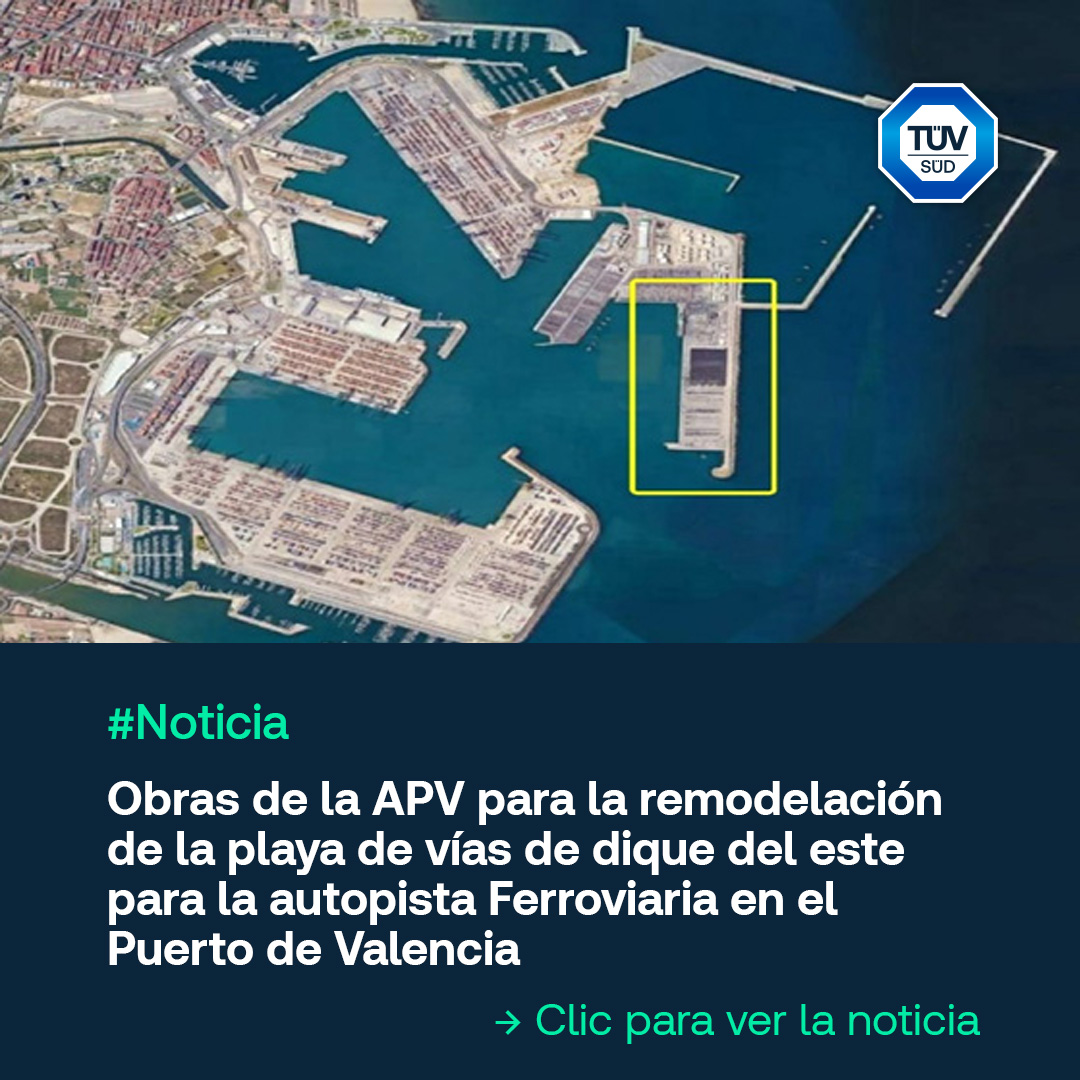 TUVSUD_ES's tweet photo. Estamos entusiasmados por colaborar en la remodelación de la Playa de Vías del #DiqueDelEste, en el #PuertoDeValencia. Como parte de este importante proyecto, ofrecemos Asistencia Técnica y Coordinación de Seguridad y Salud.

👉 https://t.co/KTCgBih2ug https://t.co/4bvF1YorJb