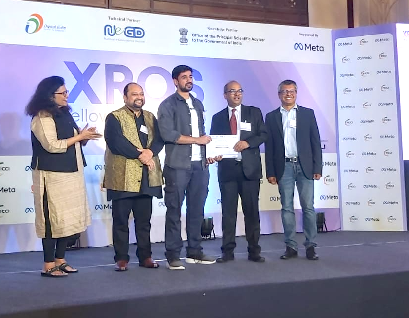 100 Indian Developers contribute to open-source #Metaverse Projects under the #FICCI XROS Fellowship Program 

Supported by <a href="/Meta/">Meta</a> &amp; Government Partners - <a href="/PrinSciAdvGoI/">Principal Scientific Adviser, Govt. of India</a> and <a href="/NeGD_GoI/">National e-Governance Division</a>

Dr. Ajay Sood, PSA to the Government of India, and Mr. Abhishek Singh (<a href="/abhish18/">abhishek singh</a>), Additional