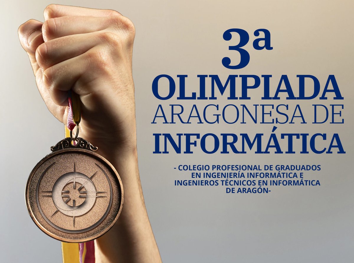 🗣️III Edición Olimpiada Aragonesa de Informática 🥇🥈🥉

➡️Inscripciones: olimpiadaaragonesainformatica.es

educa.aragon.es/-/iii-edici%C3…