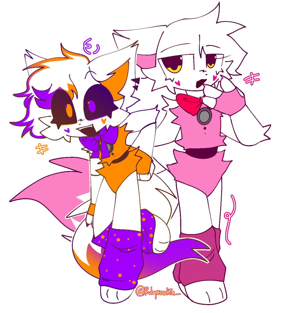 Rubycookie14's tweet photo. Lol and funtime fox
#art #artwork #Rubycookie_ #fnaflolbit #fnaffuntimefoxy #FNAF https://t.co/TQnx73uJAW