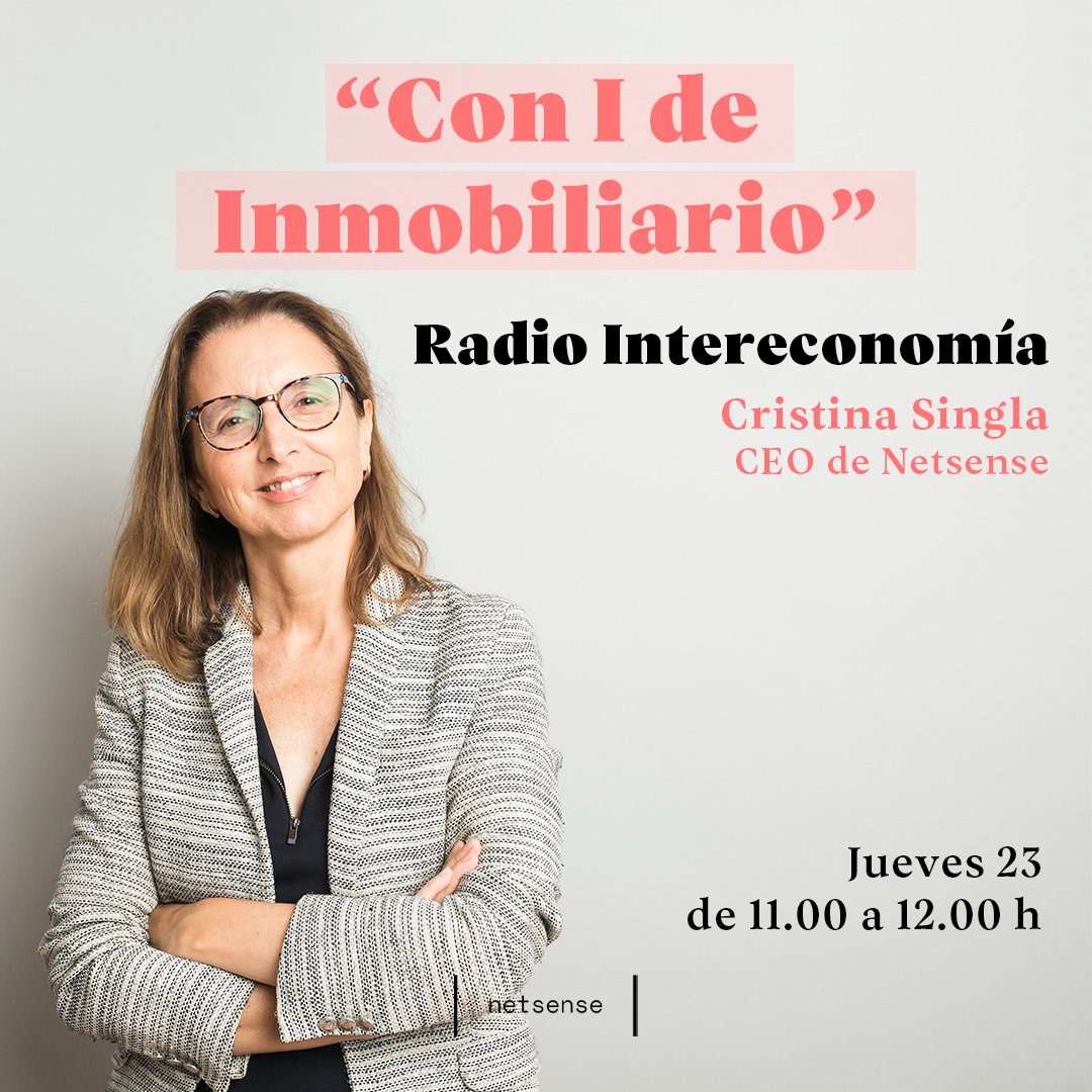 Si te interesa el real estate premium, este jueves a las 11.00 nuestra CEO Cristina Singla participará en la tertulia sobre residencial prime que Elena Fraile Sánchez organizará en su programa “Con I de Inmobiliario” de Radio Intereconomía.

Don't miss it!

#PremiumRealEstate