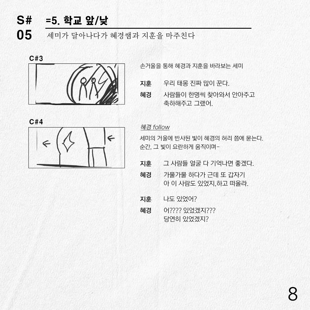 영화에 들어가지 않았던 장면의 콘티를 대공개합니다😌 (태몽의 복선이 여기에…?!) ⠀ #너와나 #절찬상영중 #박혜수 #김시은 #조현철Translate post