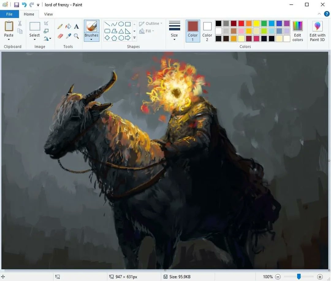 InstantGamingEN's tweet photo. Artist @ChristianYoungA is making his Elden Ring paintings by using solely Microsoft Paint 👨‍🎨

https://t.co/bg5wdhX4o2 https://t.co/Vv4ej1OK9T