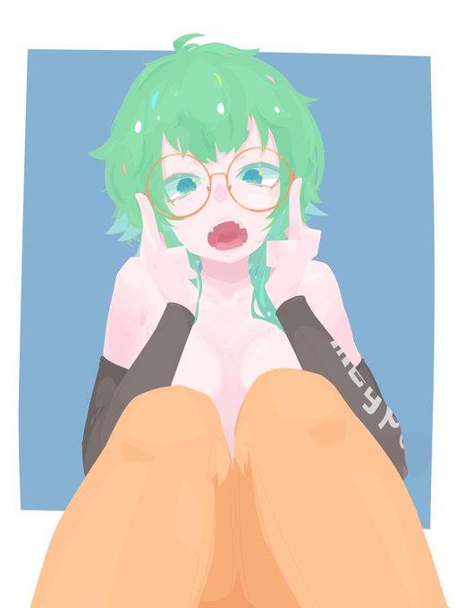 昔描いたGUMIちゃんちょっと描き直したGUMIちゃんです。ね? 