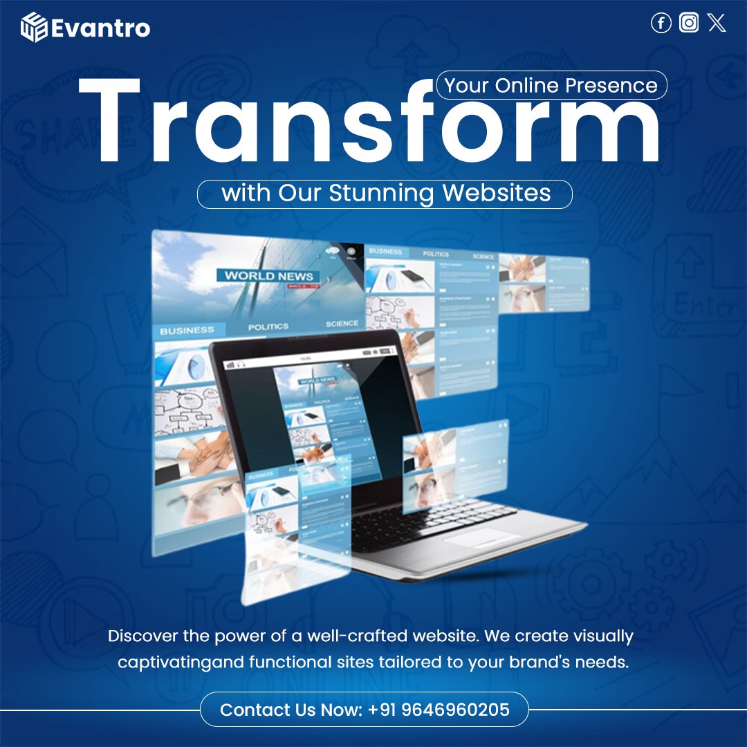 EvantroTech's tweet image. Elevate your online game with a website that wows! Let&apos;s rev up your online presence!

evantro.com

#WebDesign #WebsiteDevelopment #OnlinePresence #UXDesign #UIUX #DigitalMarketing #WebDevelopment #MobileFirst #SEOtips #Evantro #WordPress #LocalBusiness