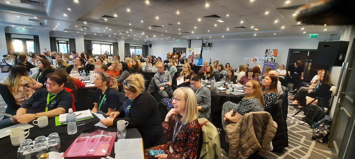 DingleyCEO's tweet photo. Standing room only at the @WarringtonBC #earlyyears #SEND conference. Great energy in the room and clearly lots of great inclusive practice. Managed to fit all the @dingley content into 40 minutes and it seemed to go down well! #Inclusion #inclusionmovement https://t.co/7kssruDcUz