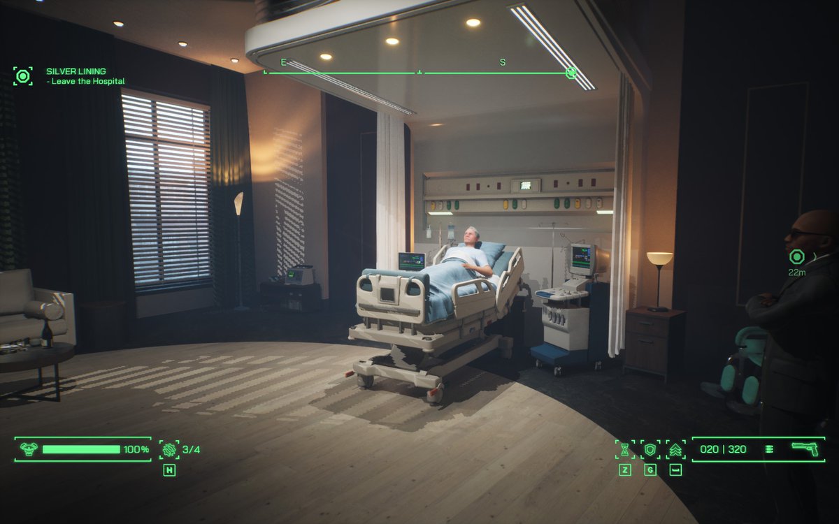 Wraith4001's tweet photo. @RoboCopRC The Hospital VIP wing is very confusing, a sitting area for guests, a TV so small you can't possibly see it from the bed and is that wine I see on those shelves!? I guess that's to make up for the missing coffee machine they must be fixing, they left the cups behind. https://t.co/wW7c5UGscj