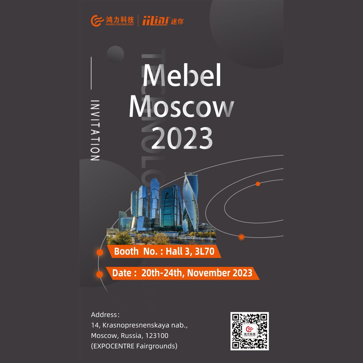 HongliPurple's tweet photo. We are here😁
Mebel Moscow 2023

Both No. : Hall 3, 3L70  
Date :  20th-24th, November 2023
Address ：14, Krasnopresnenskaya nab., Moscow, Russia, 123100 (EXPOCENTRE Fairgrounds) https://t.co/7CroQSpo3b