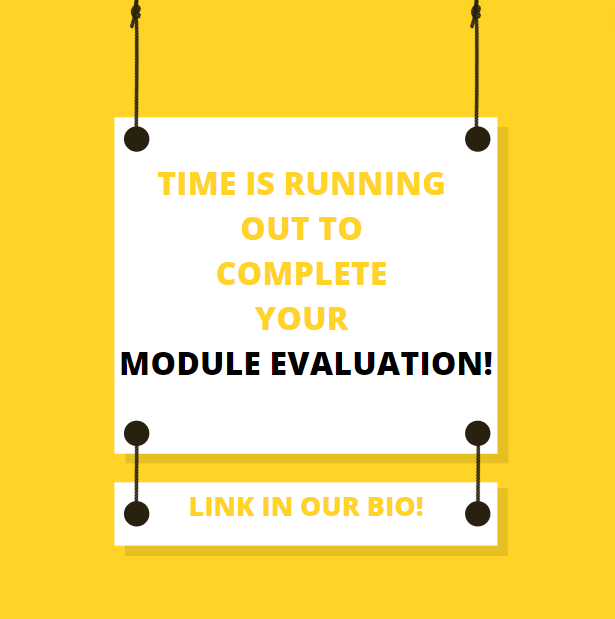 Have you completed your module evaluation yet?

Module evaluation allows you to give honest feedback on the modules you have taken this semester, which can help to facilitate positive change! Your opinions matter!
go.blueja.io/RC1HBYbYCUu3kd…