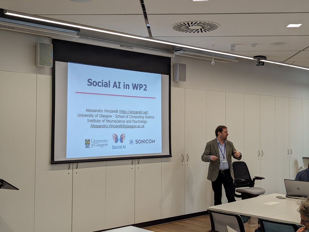 We had some fantastic discussions yesterday afternoon and we're back this morning to keep the momentum going, including hearing from @alevincia discuss social AI and its role in SONICOM