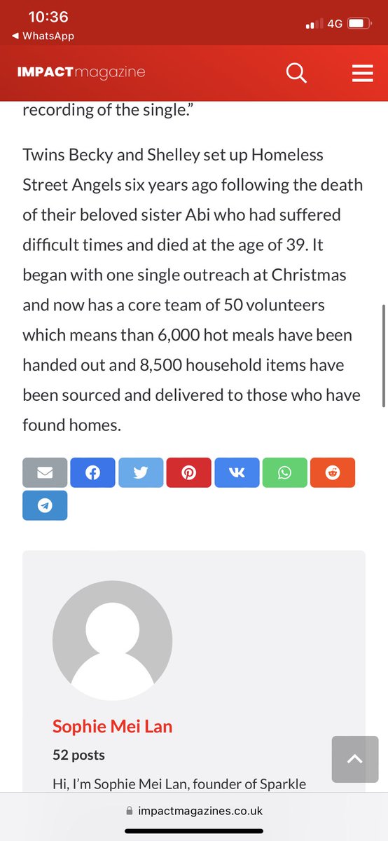 @impactmagazine <a href="/SophieMeiLan/">Sophie Mei Lan Malin</a> #homelessstreetangrls😇