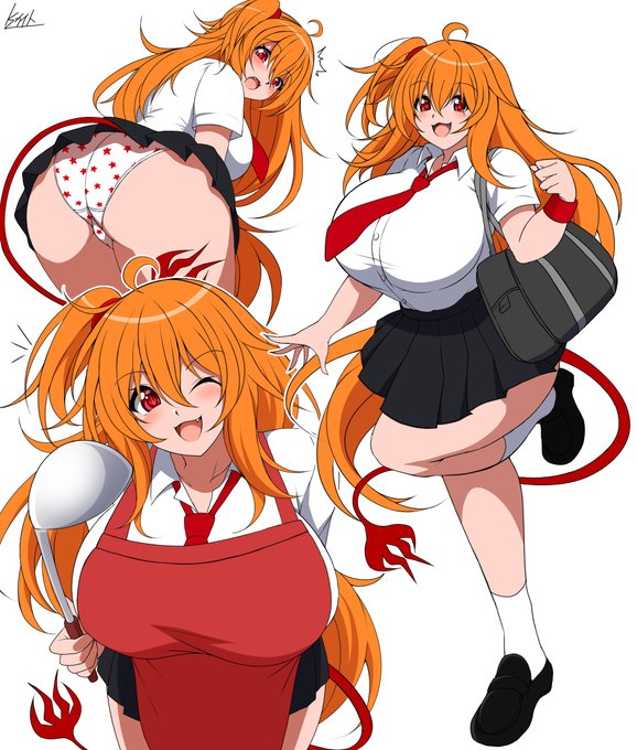 学生服フレアちゃん
 #オリキャラ 