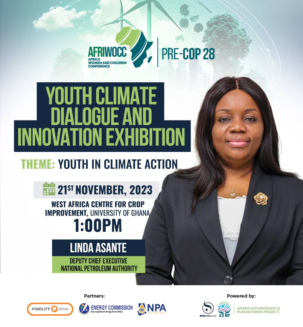 LindaAsanteMrs's tweet photo. The Long Anticipated Youth Climate Dialogue and Innovation Exhibition organized by the African Women and Children Conference is finally here. 

It's PRE-COP happening today at the West Africa Centre for Crop Improvement, University of Ghana. https://t.co/dudtAuJT3R