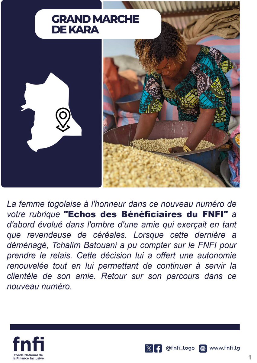 febeseftg's tweet photo. À travers des crédits successifs, accordés pour compléter les cycles du produit #APSEF, Tchalim a développé son entreprise. Elle a investi dans des équipements de stockage élargissant ainsi sa clientèle.
#EchosDesBeneficiaires met en lumière les efforts de Madame Batouani https://t.co/bPrQDEWhiC