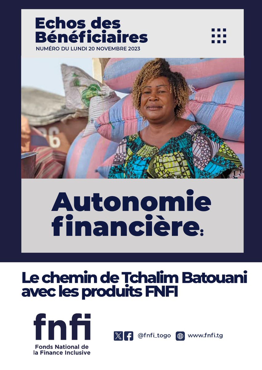 febeseftg's tweet photo. À travers des crédits successifs, accordés pour compléter les cycles du produit #APSEF, Tchalim a développé son entreprise. Elle a investi dans des équipements de stockage élargissant ainsi sa clientèle.
#EchosDesBeneficiaires met en lumière les efforts de Madame Batouani https://t.co/bPrQDEWhiC