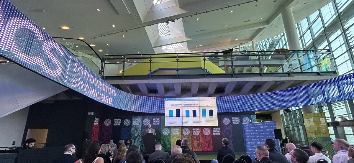 Great to be at the @FootballMuseum in Manchester for @ACS_LocalShops Innovation Showcase. So useful to get a feel for the NPD and innovation hitting the market, networking ++ and some great content on consumer trends from @FmcgGurus all chaired by @SCJ37 and @OneStopMountNod