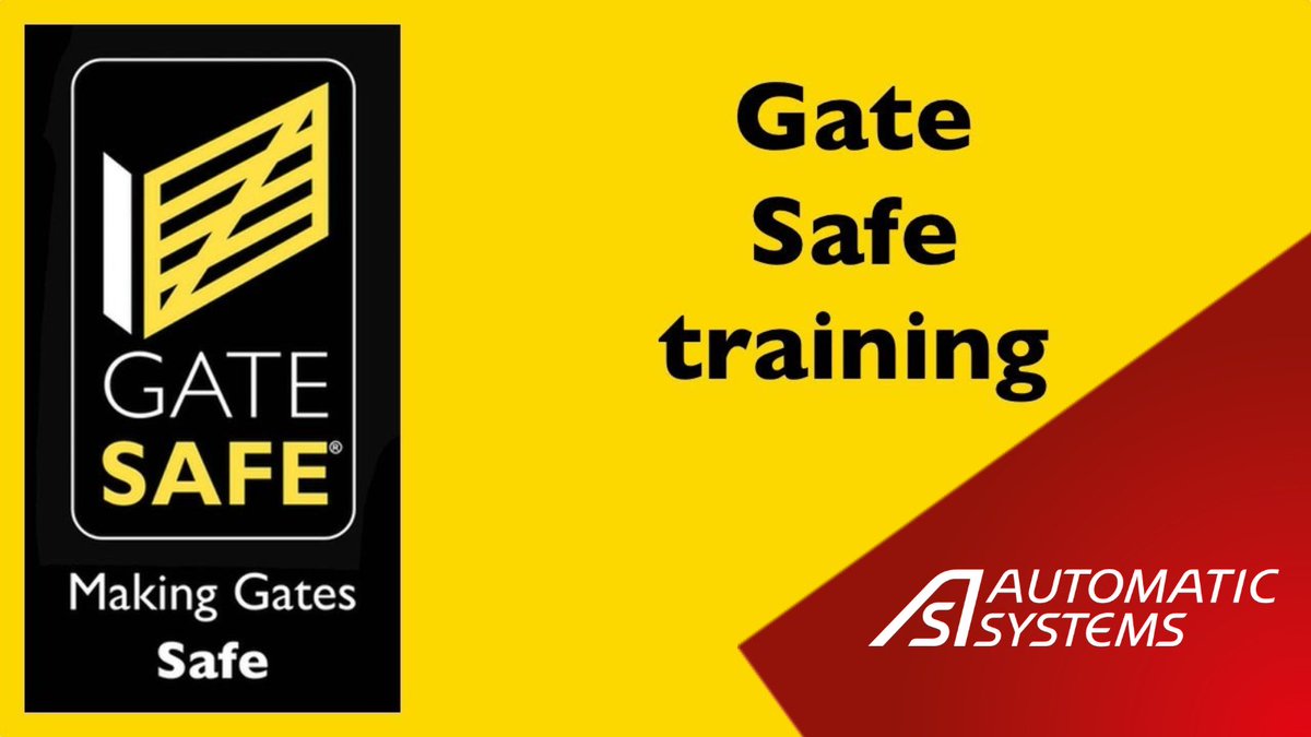 AutomaticSystem's tweet image. Automatic Systems has successfully completed the Gate Safe Aware training, a course approved by the Institution of Occupational Safety and Health, the world’s largest training provider.
#accreditation #gatesafe #training #registeredcharity #gateinstallation #security
