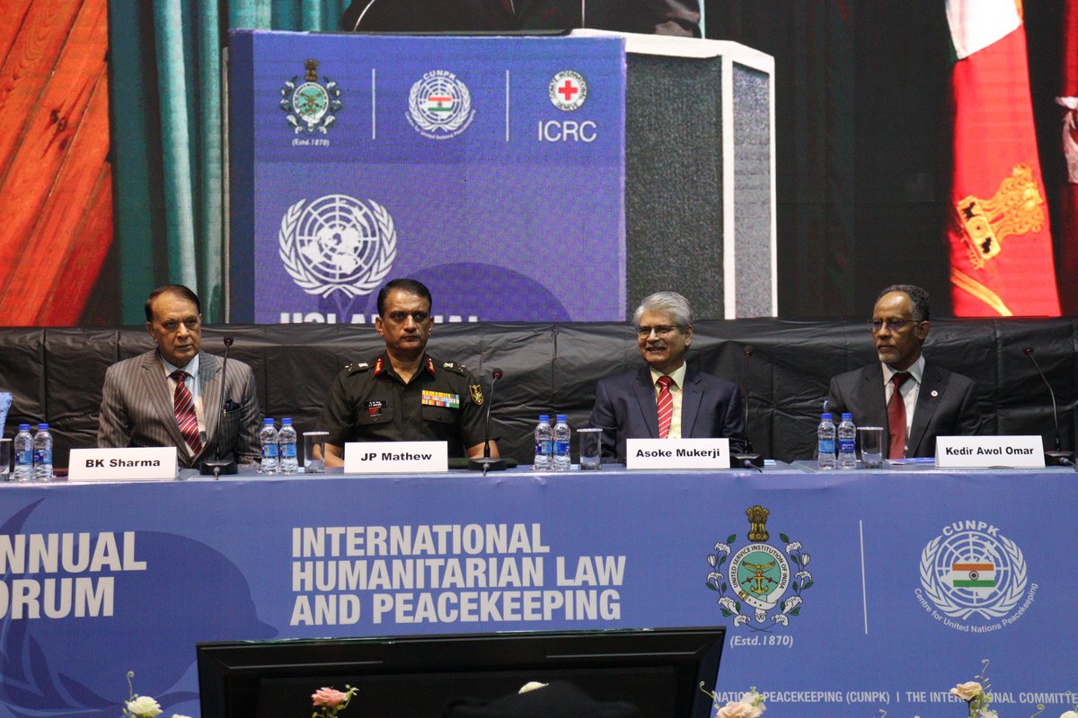 USIofIndia's tweet photo. Mr @kediromarICRC , Head of Regional Delegation, @ICRC_nd spoke at the USI Annual UN Forum 2023. He highlighted the world's current challenges to global peace, marked by over 100 national and international conflicts globally. 1/7

#UAUF23 #IHL #ICRC #HumanitarianLaw https://t.co/KJg4ttD165