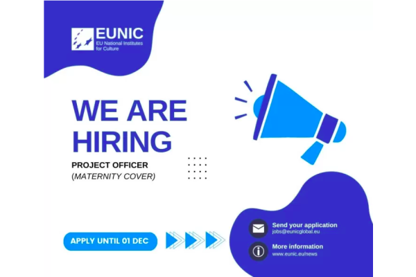 🗣 𝐄𝐔𝐍𝐈𝐂: 𝐏𝐫𝐨𝐣𝐞𝐜𝐭 𝐎𝐟𝐟𝐢𝐜𝐞𝐫 - 𝐌𝐚𝐭𝐞𝐫𝐧𝐢𝐭𝐲 𝐋𝐞𝐚𝐯𝐞 𝐂𝐨𝐯𝐞𝐫 
⏰ 𝟎𝟏/𝟏𝟐/𝟐𝟎𝟐𝟑

The EUNIC office has a job opportunity for a Project Officer, covering for maternity leave for a period of six months.

Find out more: cultureagora.com/en/activities/…