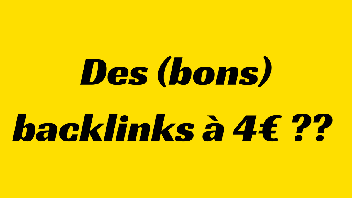 Exclu Black Friday :

<a href="/Linkuma_off/">Linkuma</a>, ma plateforme de netlinking préférée, passe ses liens de 7 à 4€.

C'est ridiculement abordable.
Et leurs liens poussent fort.

Inscrivez-vous ici :
app.linkuma.com/register?fpr=c… *

(lien affilié, avec fierté 🫶)