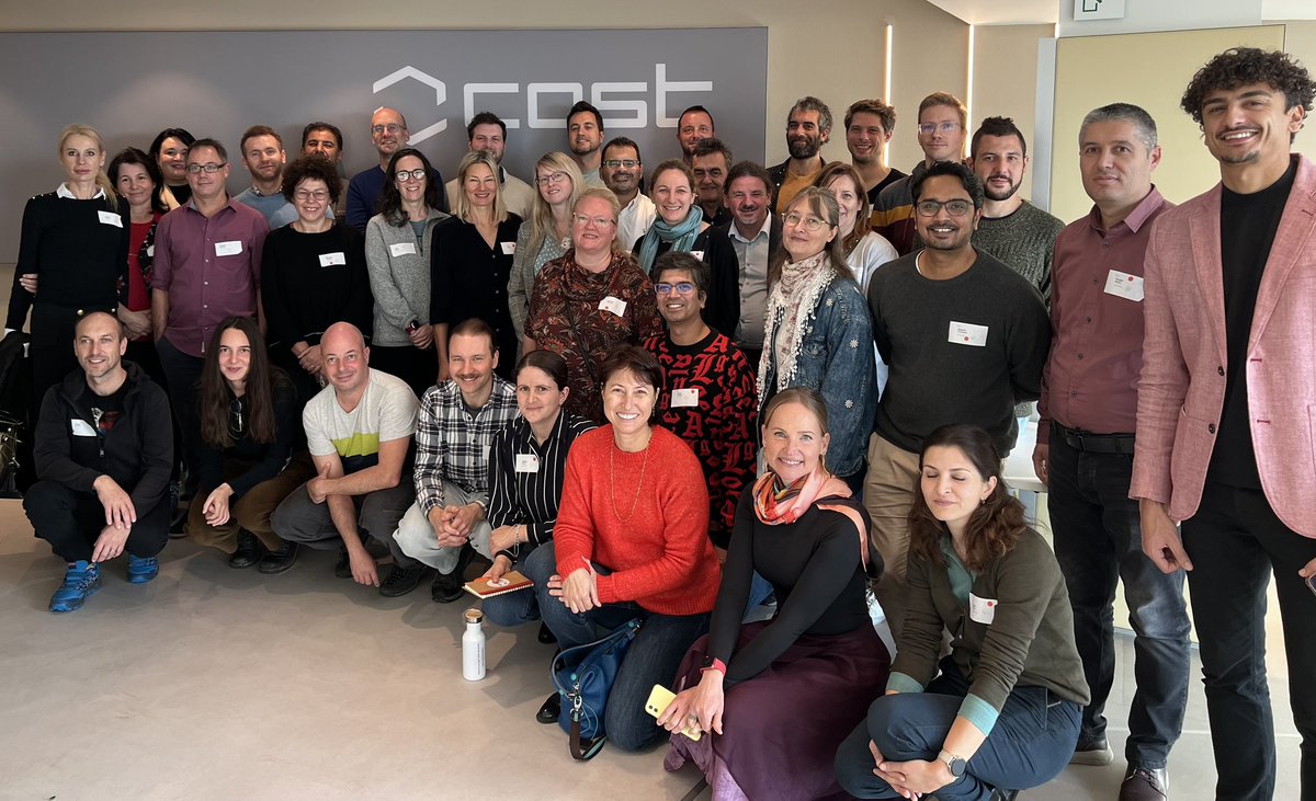 🧿A beautiful memory from the kick off meeting of #PANGEOS_COST in Brussels with the participation of +23 MC.. Thank you everyone 🎉👍🥂. 4 great years ahead🤩🤓