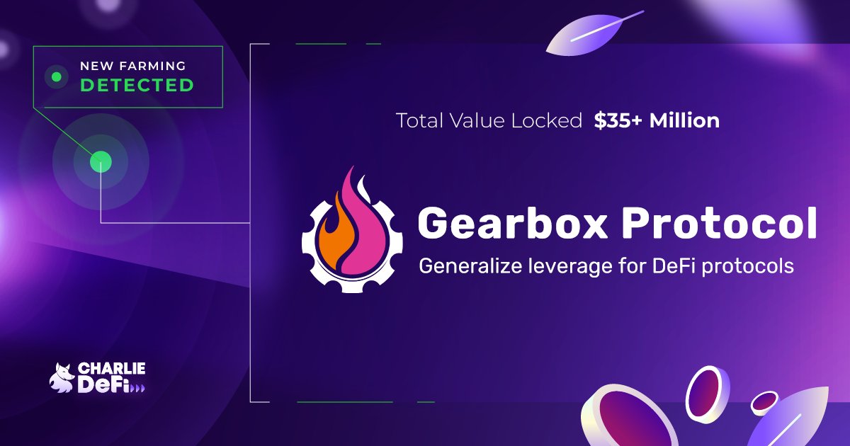 CharlieDeFiNews's tweet photo. 🧑‍🌾 It's #FarmingAlerts time!

Introducing @GearboxProtocol This platform is designed to cater to both passive lenders looking for a steady income and active traders seeking to maximize their gains.

✅ Earn APY on $DAI & $USDC
✅ Composable Leverage for DeFi
✅ Credit Accounts for enhanced capital use
✅ Up to x10 Leverage for active trading

📖 Basic Guide
1. Supply $DAI or $USDC
2. Earn organic APY in same asset + $GEAR incentives

Use App: https://t.co/OFhBCpzeeU
Learn more: https://t.co/e0WM5yZVcO
Audit: https://t.co/GUI1n6utWv

💬 Discuss with our expert team here:
https://t.co/PHsXYyVTUY

⚠️ Remember: Yield farming carries risks. Not Financial Advice. #DYOR 🧐