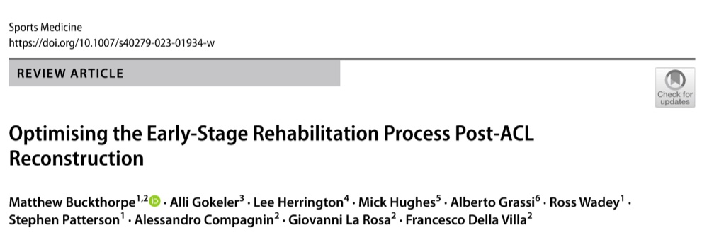 Estrategias de rehabilitación en fases tempranas después de una cirugía de ligamento cruzado anterior (LCA)🦵

En este artículo de <a href="/m_buckthorpe/">Matt Buckthorpe</a> y colaboradores, recomiendan diferentes estrategias de rehabilitación para reducir la inhibición muscular artrógena (AMI). Abrimos🧵👇