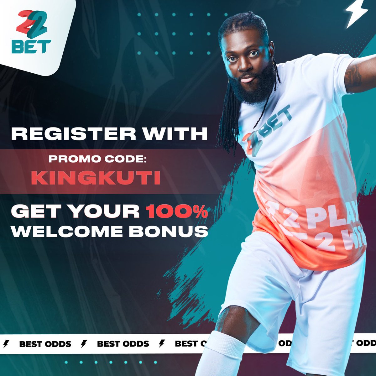 Today’s game on @22bet_official Code ➡️ 317TA Have you Registered on 22bet yet?? Register now using this link 👇👇👇 cutt.ly/4wiuliqi Promo Code ➡️ KingKuti