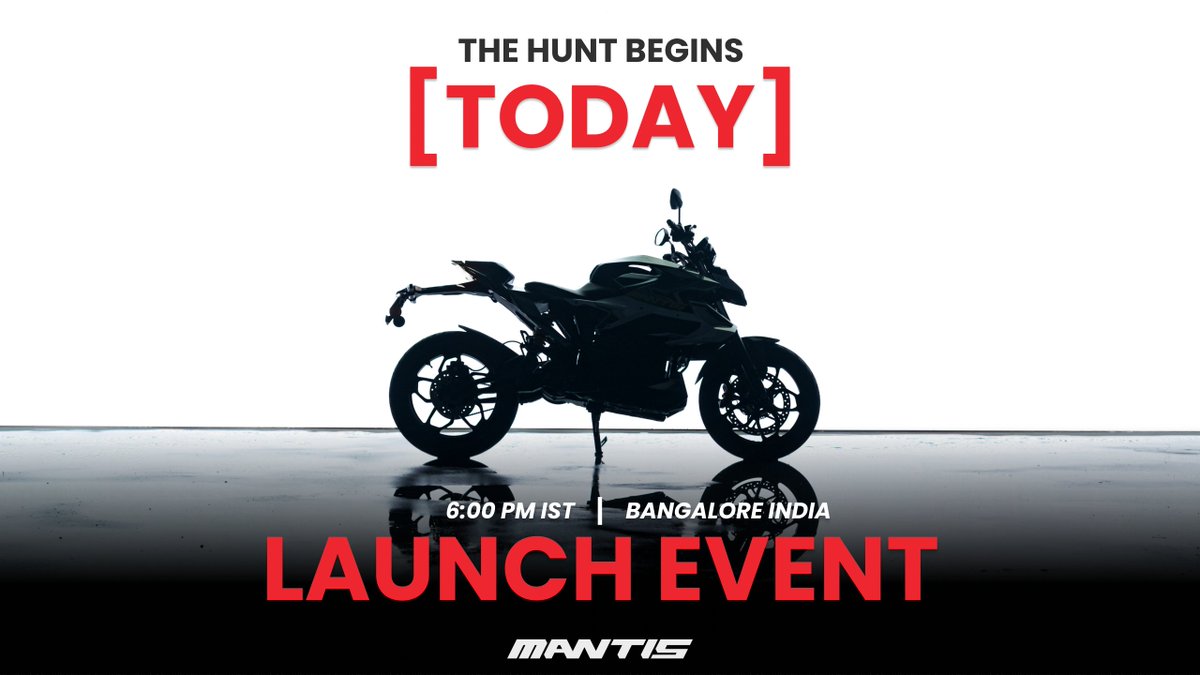 YT Live Link: zurl.co/KAFW
Don’t forget to turn on your notifications bell!🔔

Mantis Launch Event | The Hunt Begins | 
21.NOV.2023 | 6:00 PM IST

#OrxaMantis
#readytoambush
#thehuntbegins 
#ultimatestreetpredator