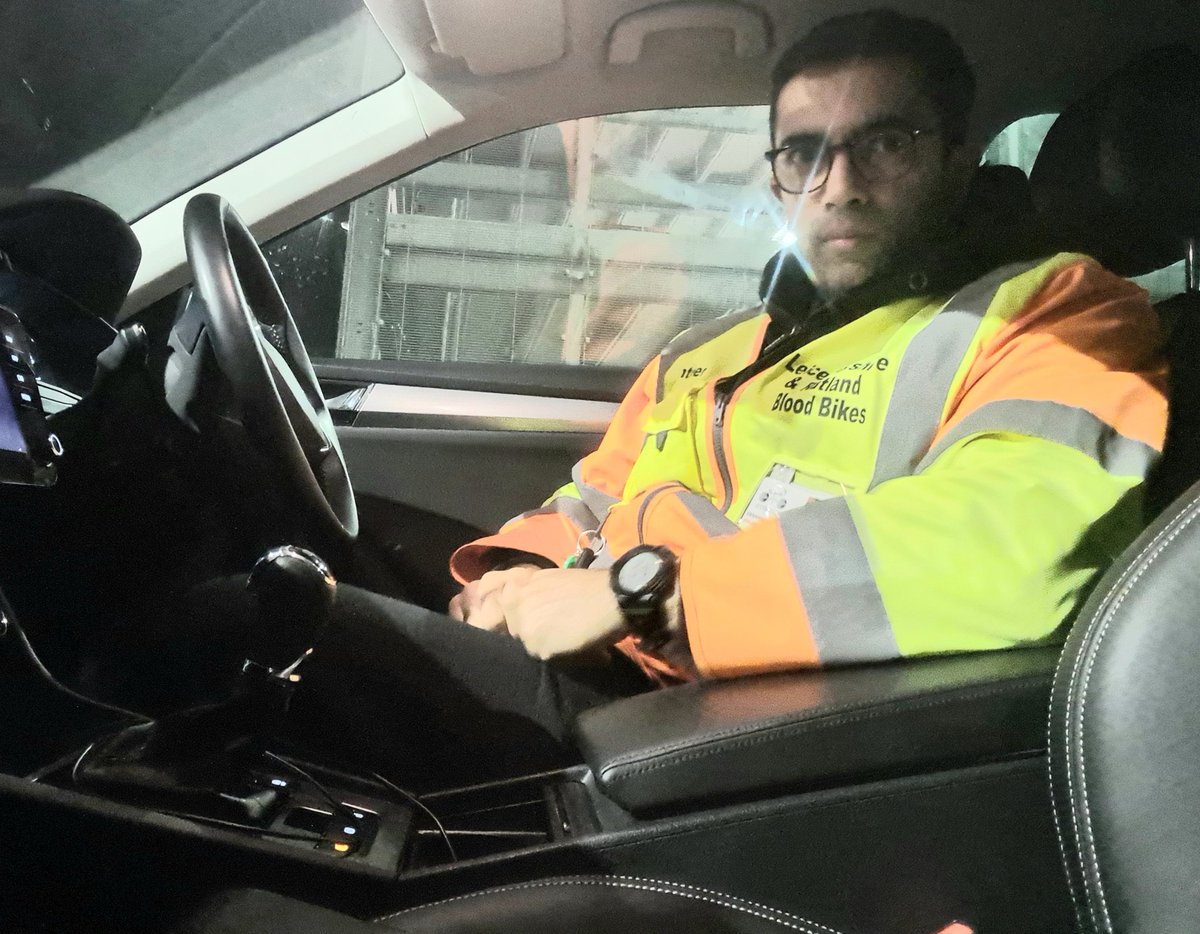 “Wherever you turn, you can find someone who needs you. Even if it is a little thing, do something for which there is no pay but the privilege of doing it. Remember, you don’t live in the world all of your own”.  Night shift completed with @LRBloodBikes helping <a href="/Leic_hospital/">Leicester's Hospitals</a>