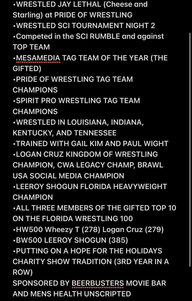 2023 has been our best year in wrestling @AEW Rampage / @tntdrama debut against @ARealFoxx & @swerveconfident 📺 (plus multiple DARK appearances) wrestled #AEW @MattSydal in a tag wrestled @IMPACTWRESTLING The Design (@Big_Kon1 & @CodyDeaner) @SCITournament FUTURES