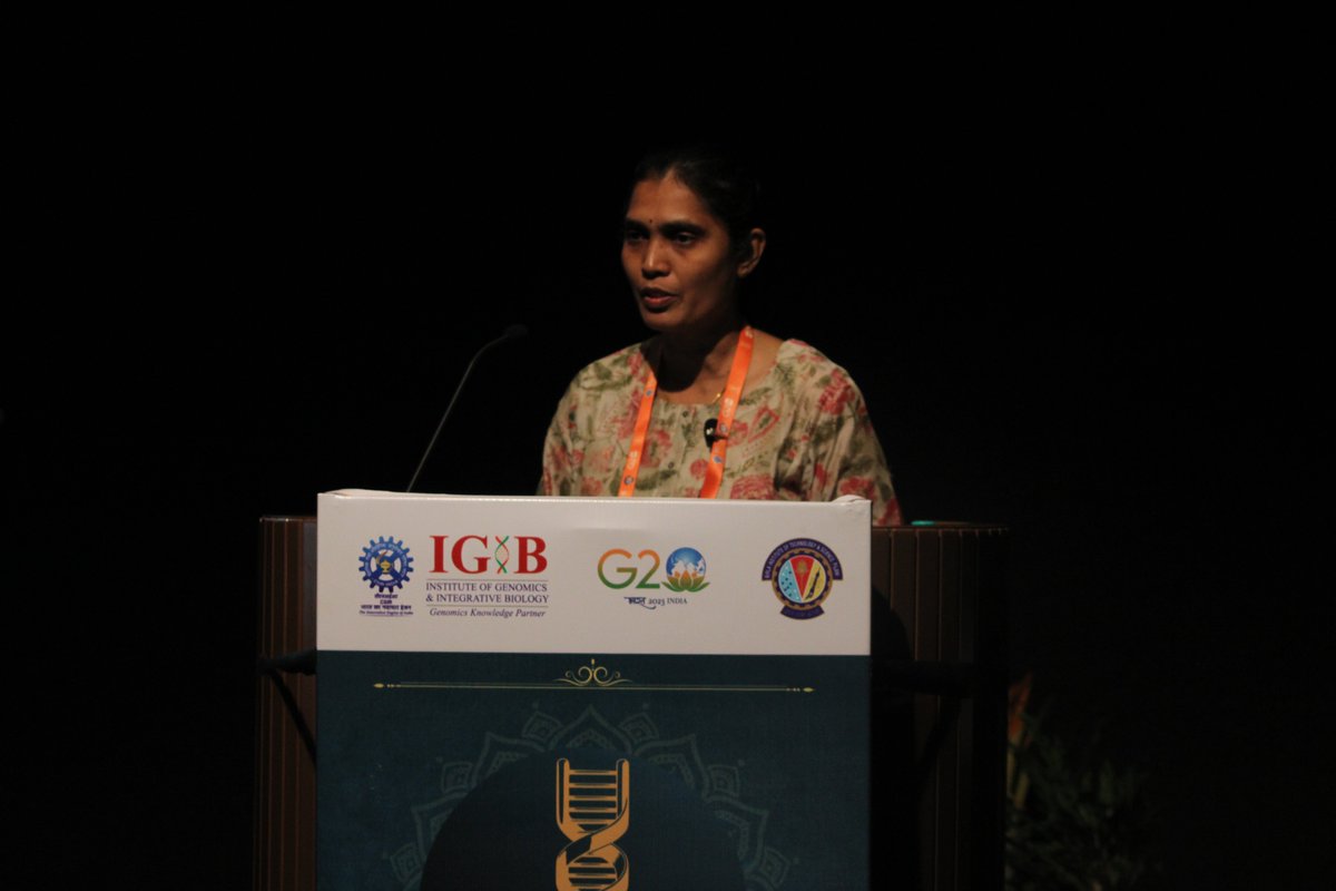 FGE2023's tweet photo. Dr Indumathi Mariappan from @lvprasadeye presented her incredible work in her talk titled "CRISPR tools to generate iPSC and zebrafish models to study eye diseases" @FGE2023 @bitsgoa @IGIBSocial #FGE23Goa #FGE2023Goa https://t.co/e9Kzglu3rc