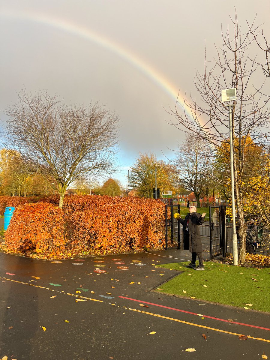 Look who I found at the end of a rainbow yesterday. <a href="/CliftonPrim/">CliftonPrimary</a> <a href="/SportAtClifton/">Mr Lamprey</a> <a href="/CliftonCoHead/">Dr Allen</a>