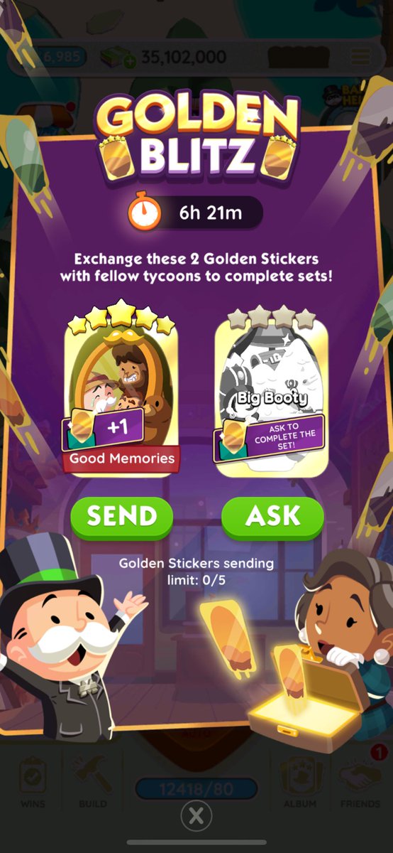 wtt lft monopoly go

have: good memories

want: big booty