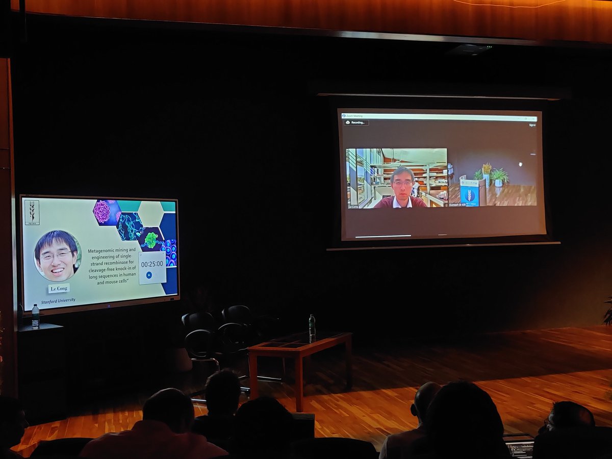 FGE2023 IGIB (@fge2023) on Twitter photo Dr. <a href="/lecong/">CL • Le Cong</a> from <a href="/Stanford/">Stanford University</a> was our virtual presenter, gave a talk titled "Metagenomic mining and engineering of single-strand recombinase for cleavage-free knock-in of long sequences in human and mouse cells" <a href="/FGE2023/">FGE2023 IGIB</a> <a href="/bitsgoa/">bits pilani goa</a> <a href="/IGIBSocial/">CSIR-IGIB</a> #FGE2023Goa #FGE23Goa Dr. <a href="/lecong/">CL • Le Cong</a> from <a href="/Stanford/">Stanford University</a> was our virtual presenter, gave a talk titled "Metagenomic mining and engineering of single-strand recombinase for cleavage-free knock-in of long sequences in human and mouse cells" <a href="/FGE2023/">FGE2023 IGIB</a> <a href="/bitsgoa/">bits pilani goa</a> <a href="/IGIBSocial/">CSIR-IGIB</a> #FGE2023Goa #FGE23Goa