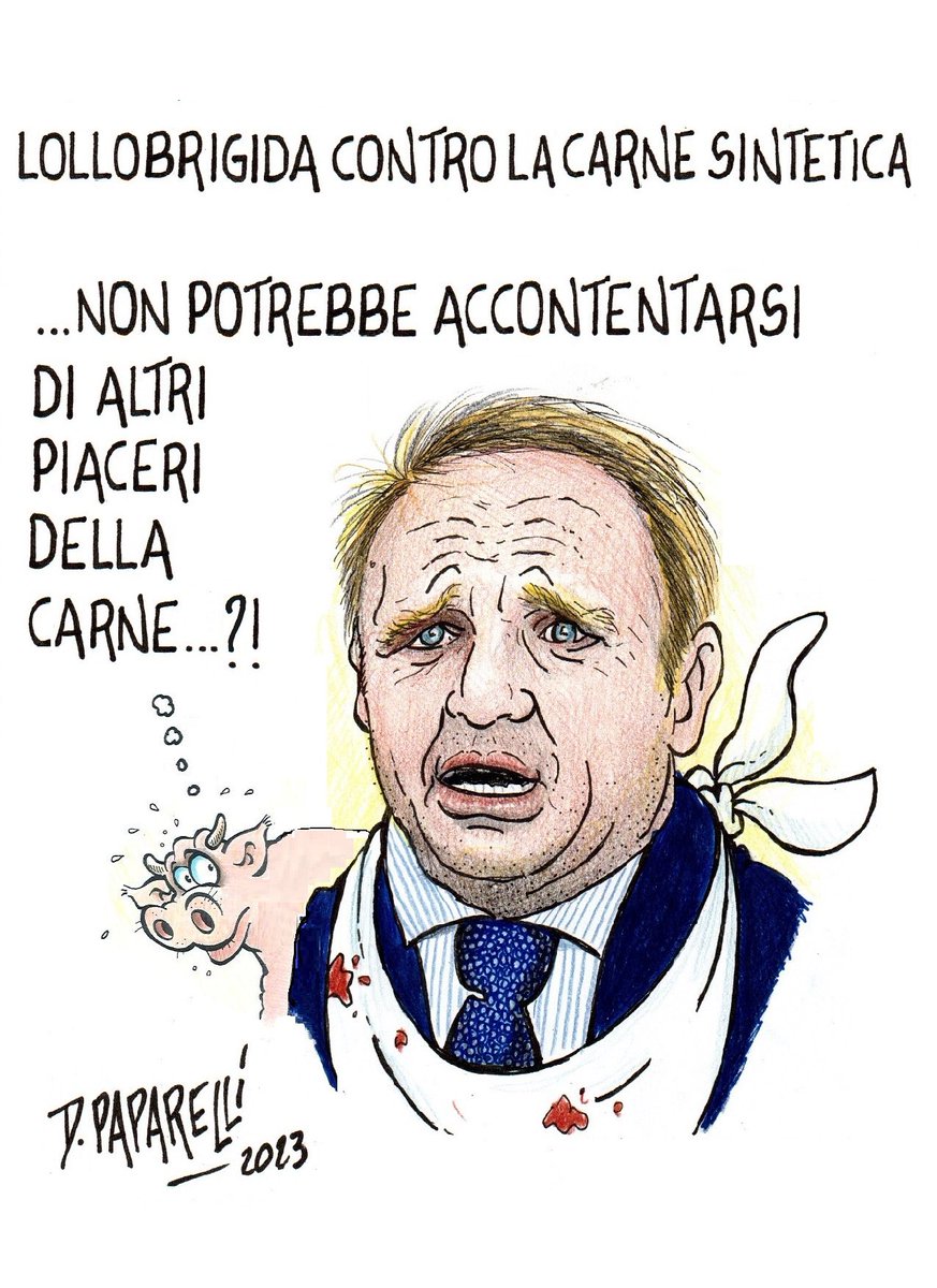 danilopaparelli's tweet photo. Il #ministro dell’#Agricoltura # Lollobrigida è contrario al #cibo #sintetico, in modo particolare la #carne #coltivata https://t.co/0mFhDAZr88
