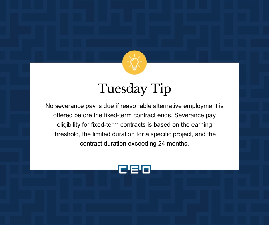 CEOSA_org's tweet photo. #TuesdayTips

Lauren Moodaley
Dispute Resolution Official

#ceosa #labourlaw #severancepay #fixedtermcontract #disputeresolution #employer #employee https://t.co/plJrez0sgT