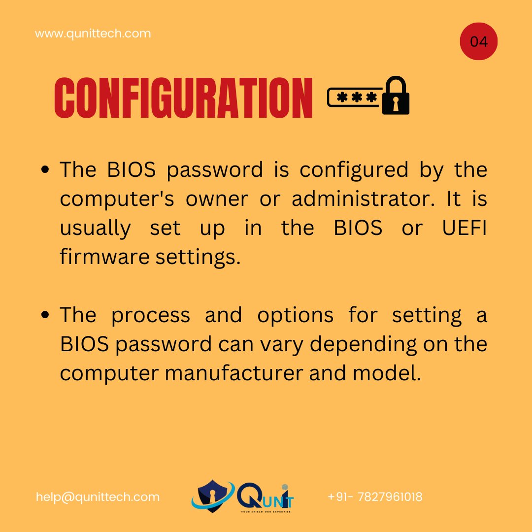 qunit0001's tweet photo. WHAT IS A BIOS PASSWORD?

📧 Email: help@qunittech.com
📞 Phone: +91-7827961018
#qunitcybersecurity #qunittech #qunittechnologies #cybersecurity #cybersecurityawareness #cybercrimes #cyberattack #passwords #passwordsecurity #biospassword #passwordprotected #hacker #cybercriminals https://t.co/udnJJwgyJD